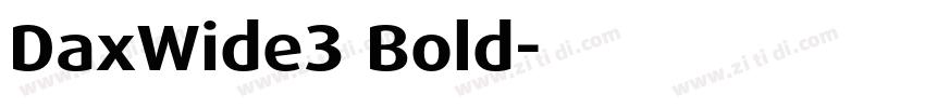 DaxWide3 Bold字体转换